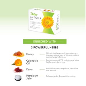 calendula soap for skin Dabur Calendula Soap 75gm
