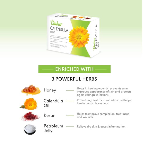 calendula soap for skin Dabur Calendula Soap 75gm